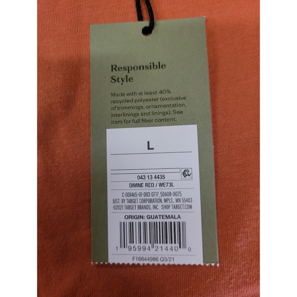 Goodfellow Mens Size Large, Divine Red, Screen Print Graphic Tee, Short Sleeve - Picture 4 of 9